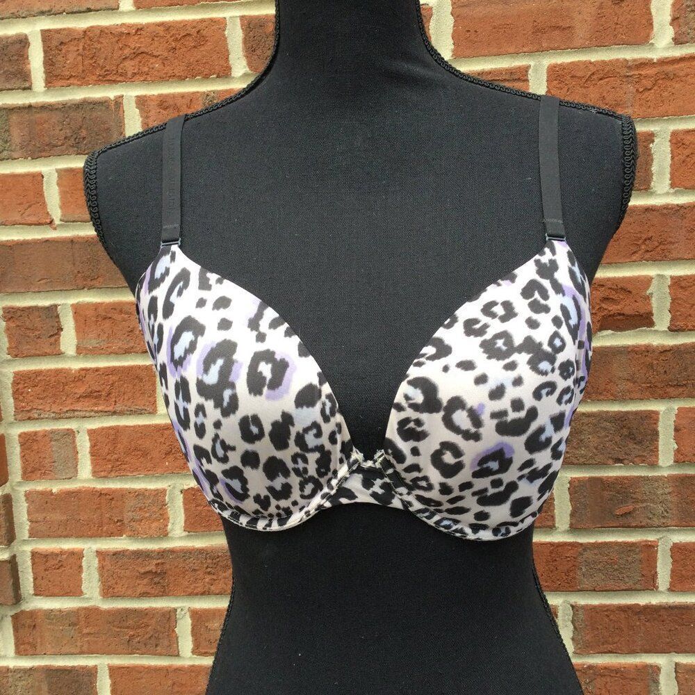 The Nakeds by Victorias Secret Bra Size 34DD Leopard Print